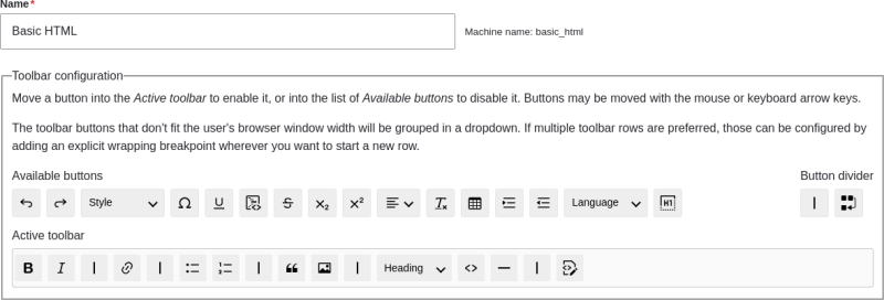 Configuring the editor